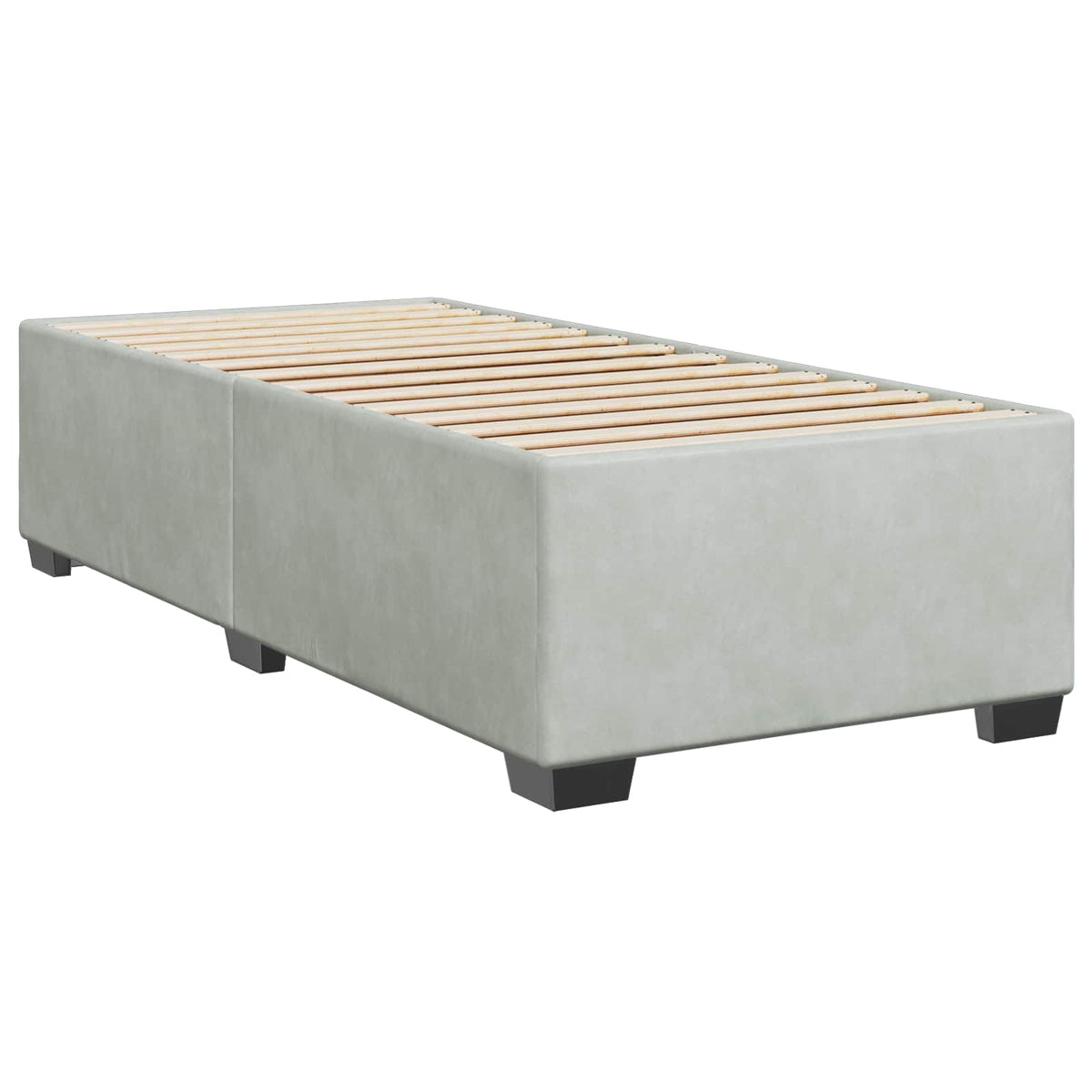 Postel Boxspring S Matrací S Čelo 90 X 190 Cm Samet