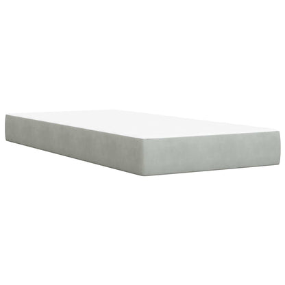 Postel Boxspring S Matrací S Čelo 90 X 190 Cm Samet