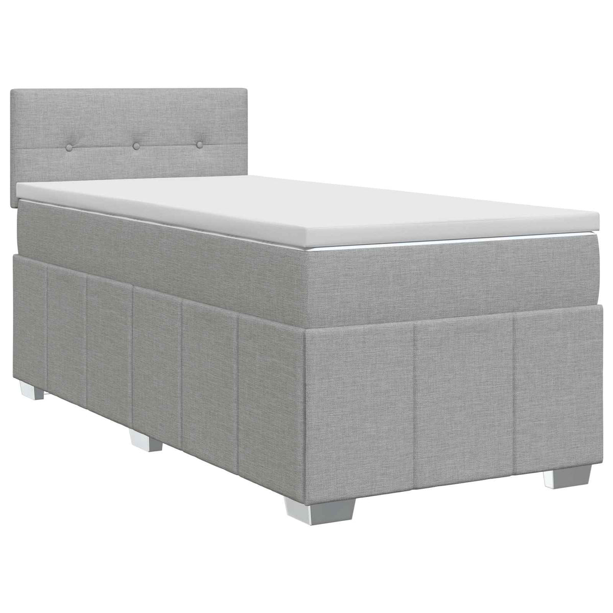 Postel Boxspring S Matrací 90 X 190 Cm Textil
