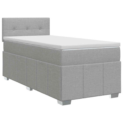 Postel Boxspring S Matrací 90 X 190 Cm Textil