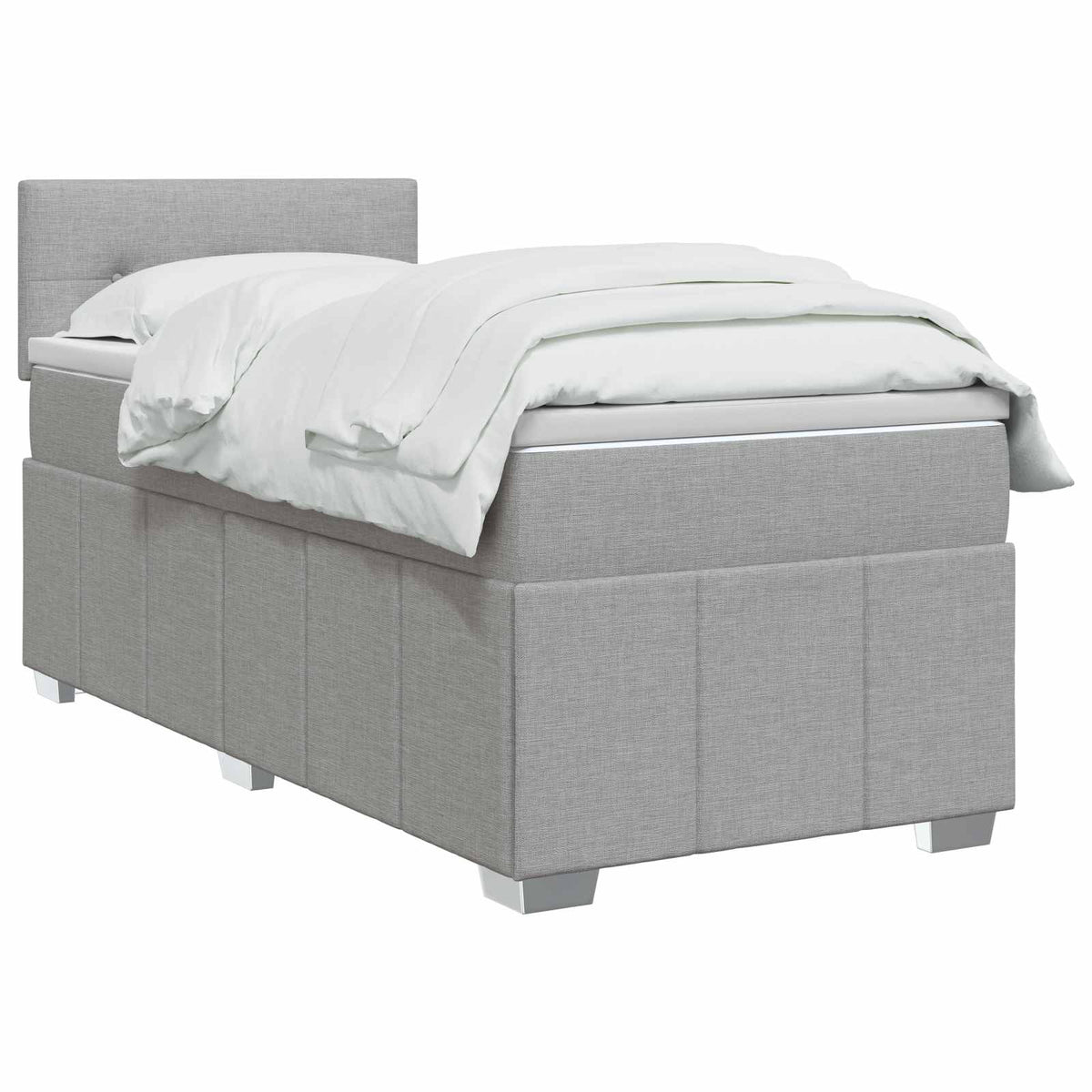 Postel Boxspring S Matrací 90 X 190 Cm Textil