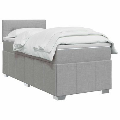 Postel Boxspring S Matrací 90 X 190 Cm Textil