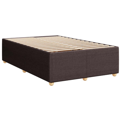 Postel Boxspring S Matrací Tmavě Hnědá 120 X 200 Cm Textil