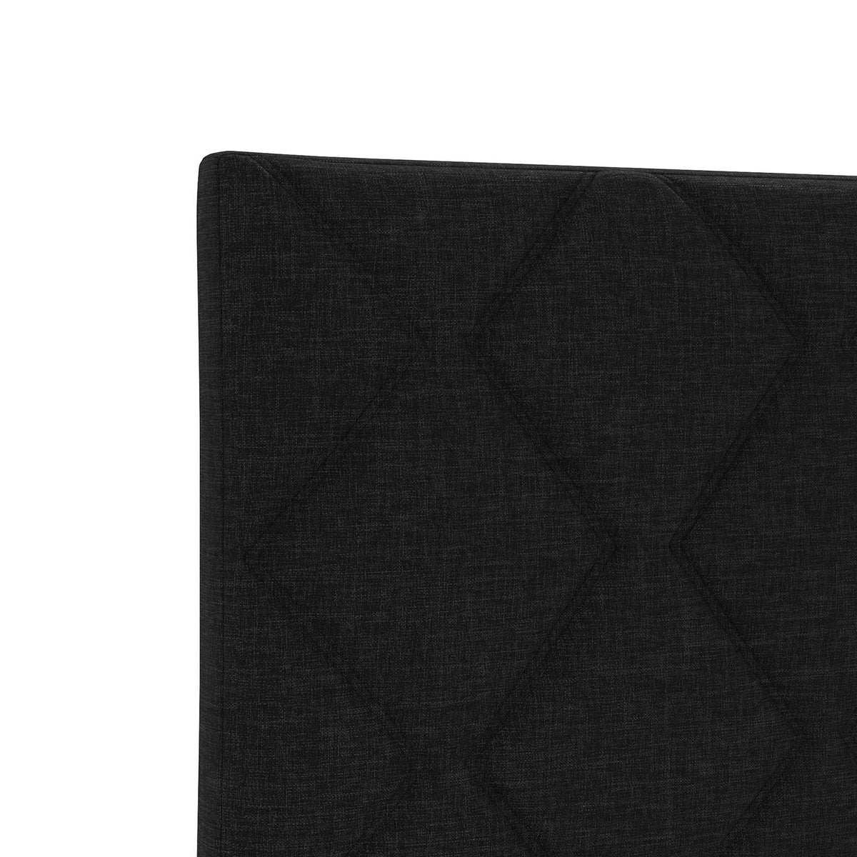 Postel Boxspring S Matrací S Čelo Černá 120 X 200 Cm Textil