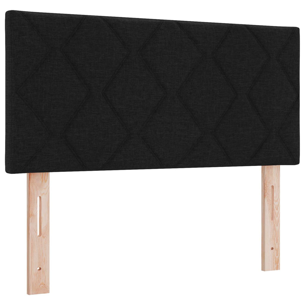 Postel Boxspring S Matrací S Čelo Černá 120 X 200 Cm Textil