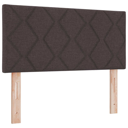 Postel Boxspring S Matrací Tmavě Hnědá 120 X 200 Cm Textil
