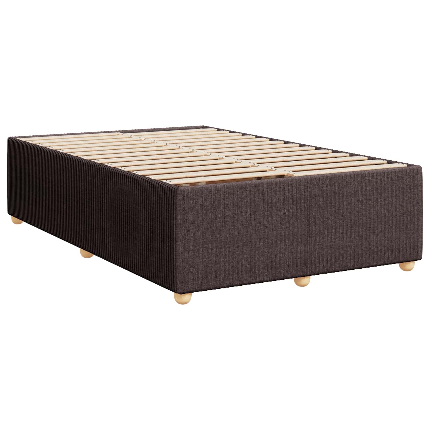 Postel Boxspring S Matrací Tmavě Hnědá 120 X 200 Cm Textil