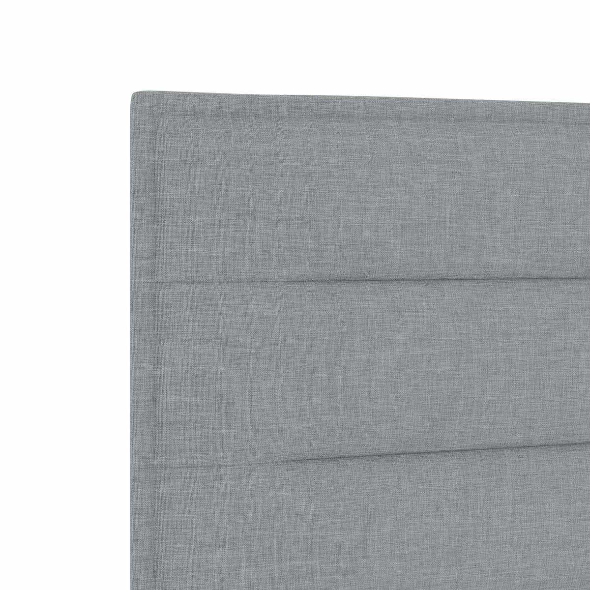 Postel Boxspring S Matrací Světle Šedá 140 X 190 Cm Textil