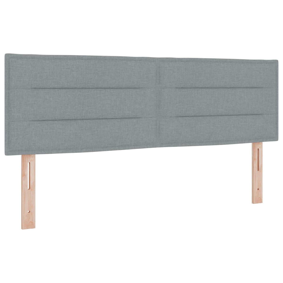 Postel Boxspring S Matrací Světle Šedá 140 X 190 Cm Textil