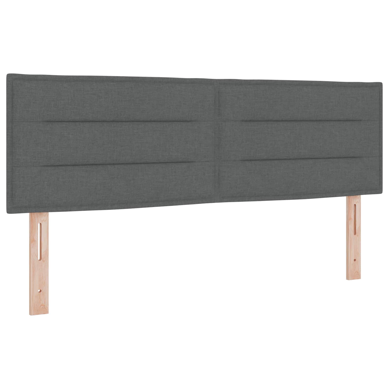 Postel Boxspring S Matrací Tmavě Šedá 140 X 190 Cm Textil
