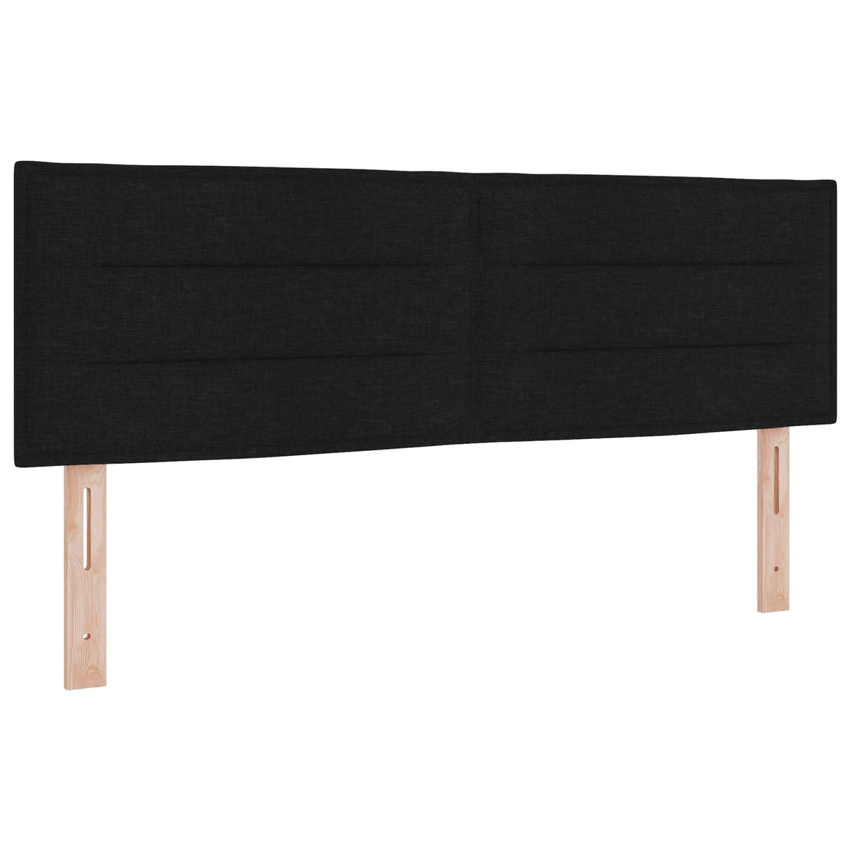 Postel Boxspring S Matrací S Čelo Černá 140 X 190 Cm Textil