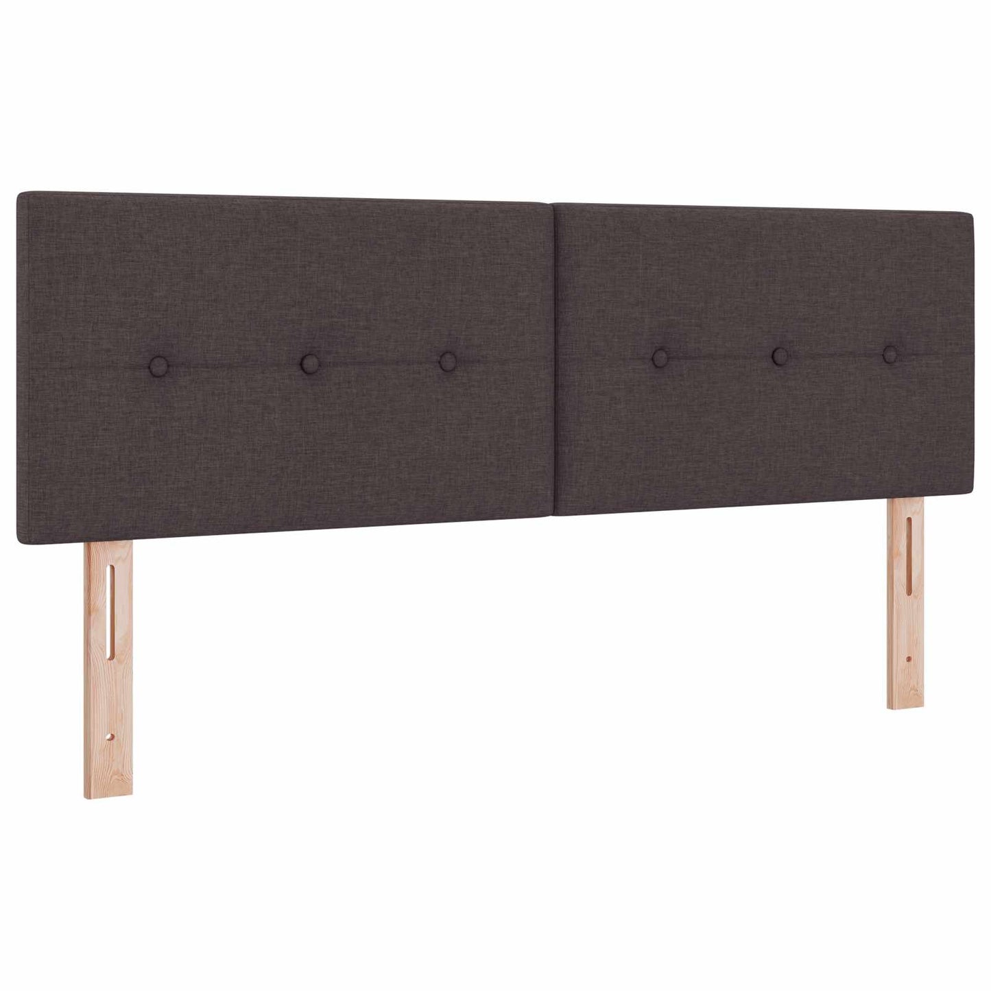 Postel Boxspring S Matrací Tmavě Hnědá 140 X 190 Cm Textil