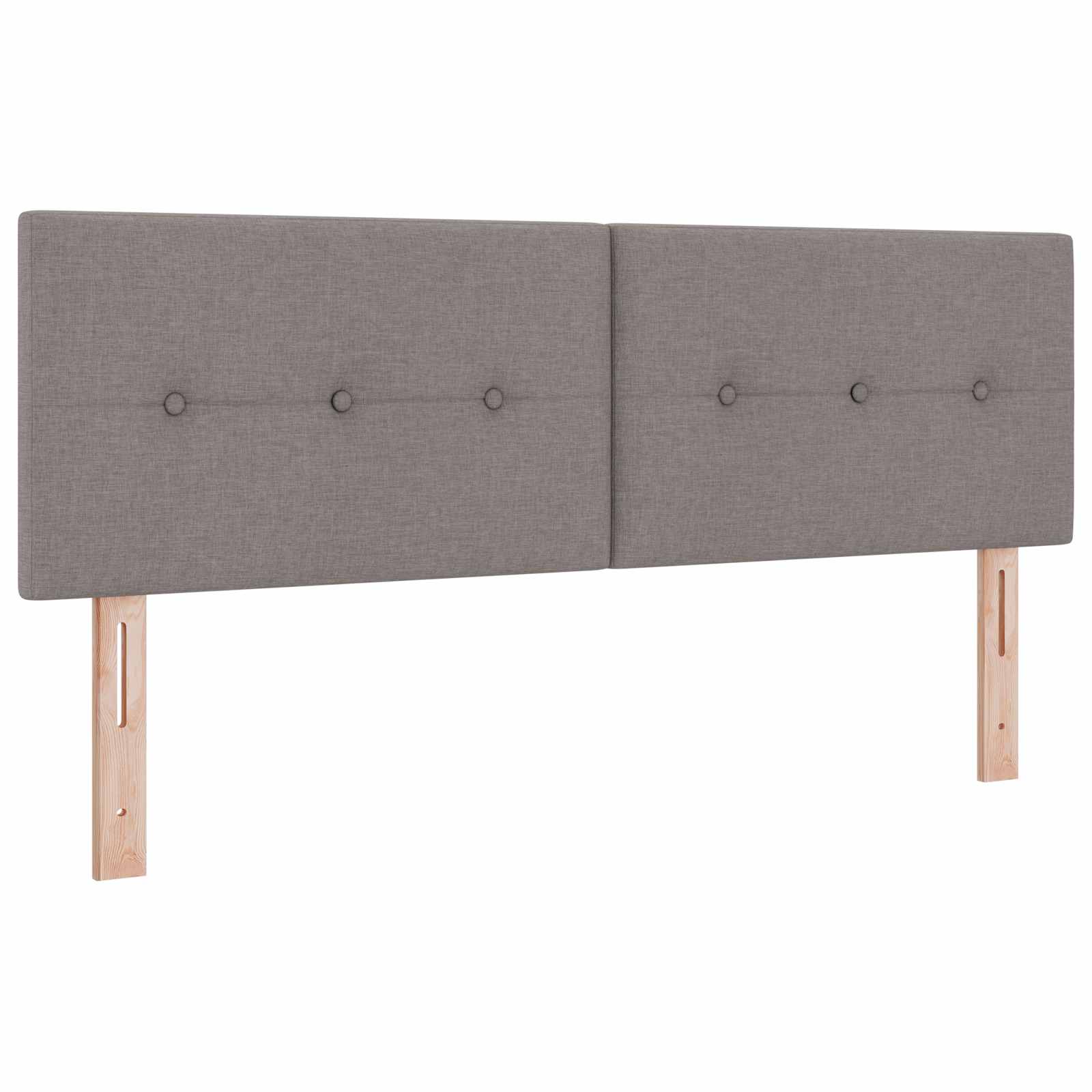 Postel Boxspring S Matrací S Čelo Taupe 140 X 190 Cm Textil