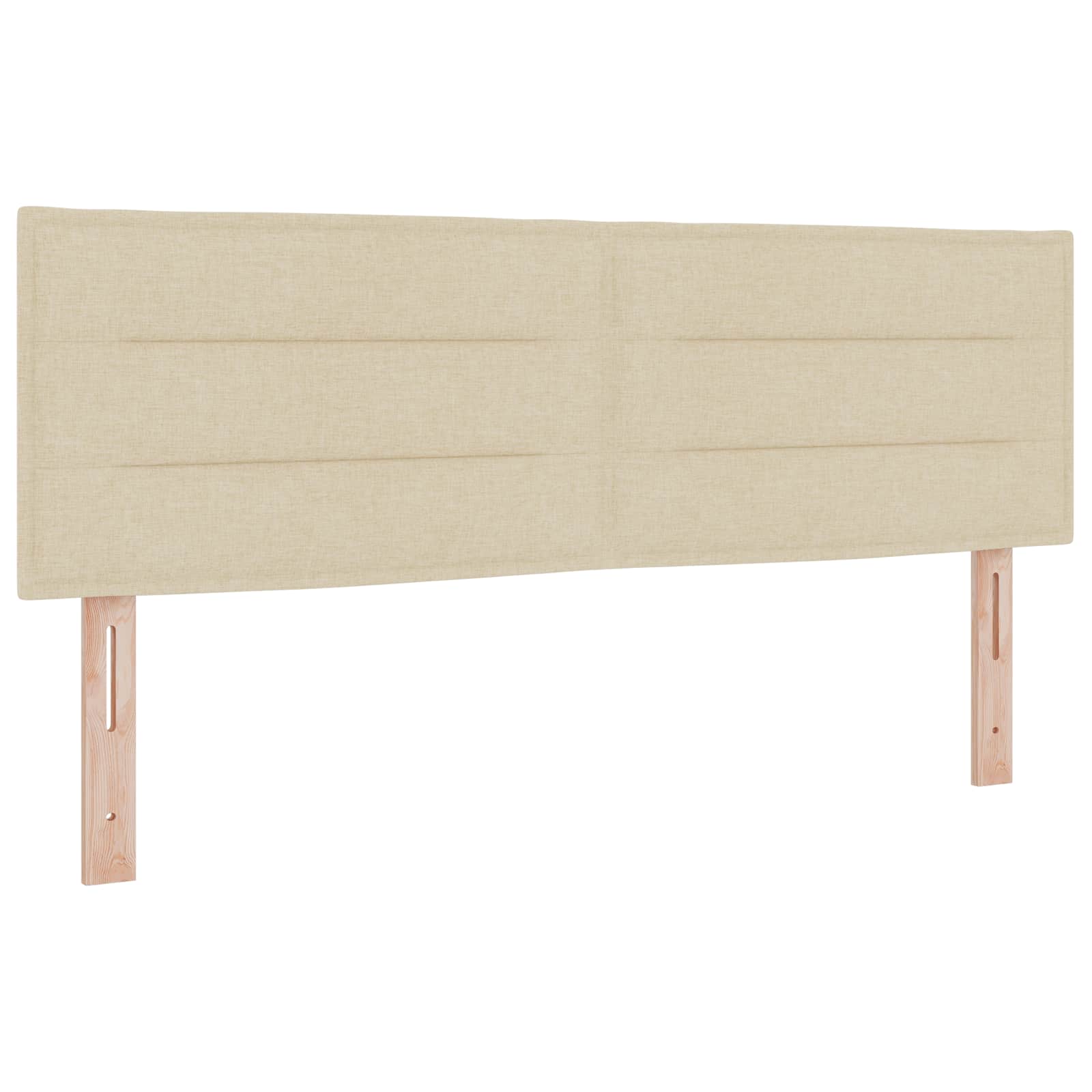 Postel Boxspring S Matrací S Čelo Krémová 140 X 200 Cm Textil