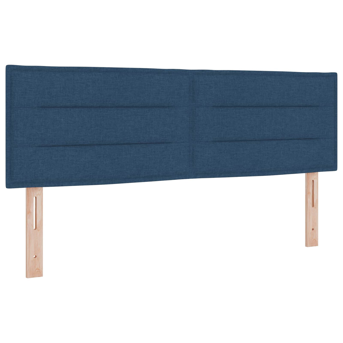 Postel Boxspring S Matrací S Čelo Modrá 140 X 200 Cm Textil