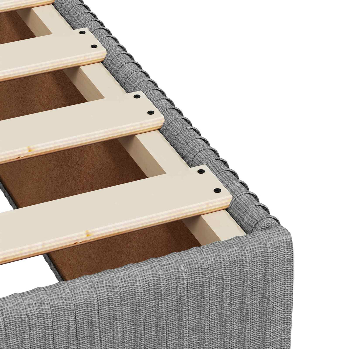 Postel Boxspring S Matrací Světle Šedá 160 X 200 Cm Textil