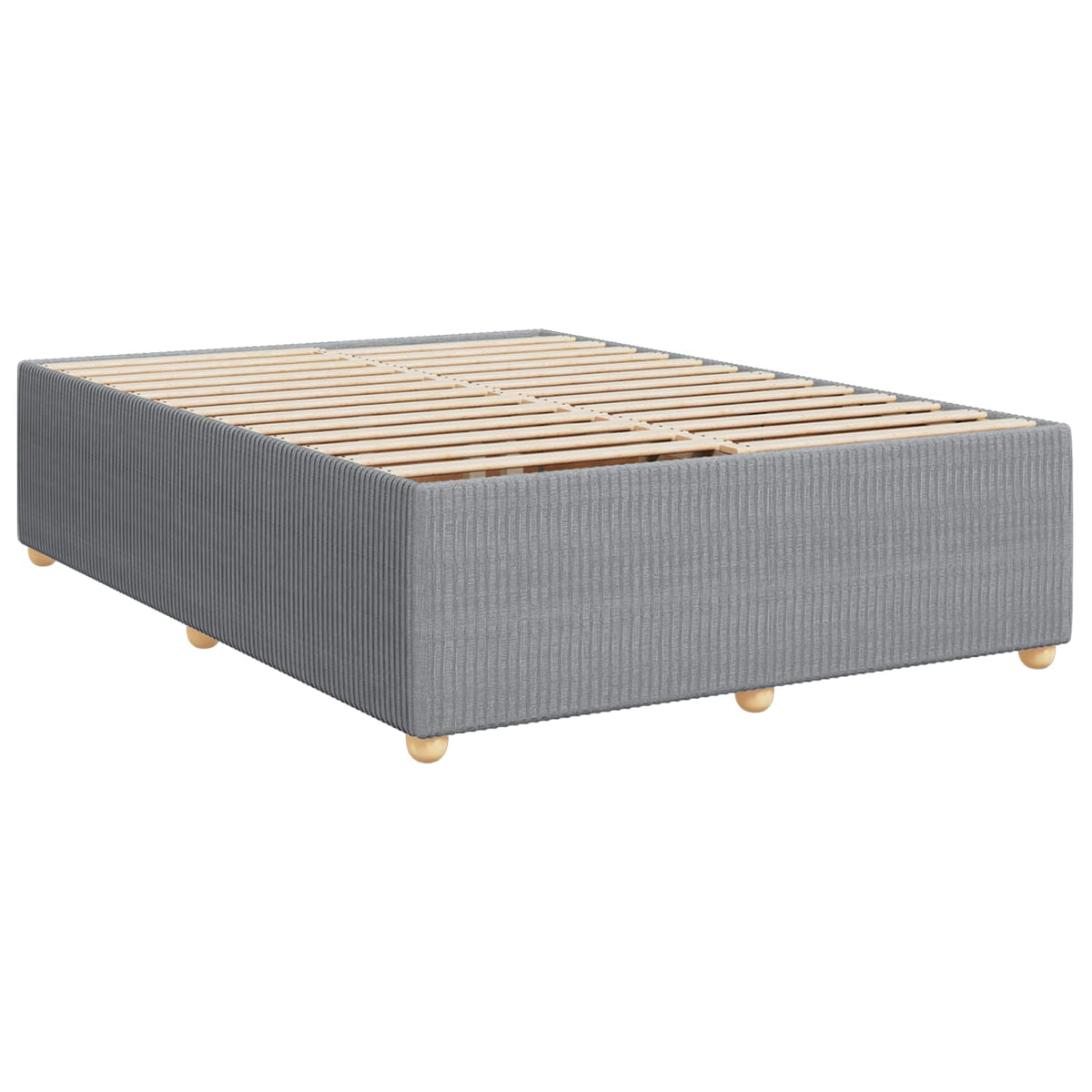 Postel Boxspring S Matrací Světle Šedá 160 X 200 Cm Textil