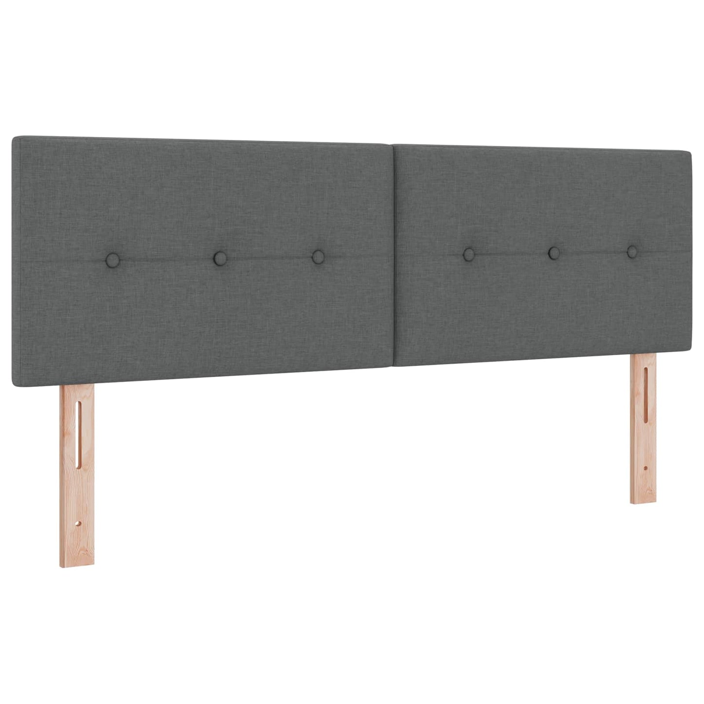 Postel Boxspring S Matrací Tmavě Šedá 160 X 200 Cm Textil