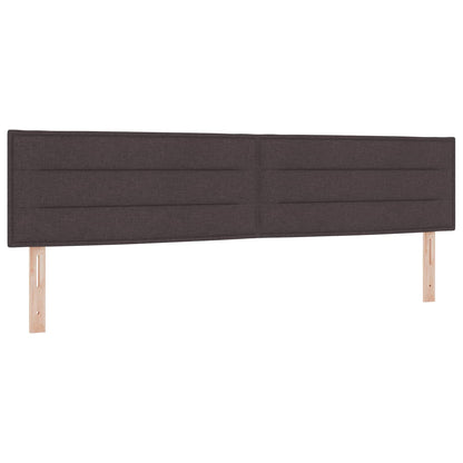 Postel Boxspring S Matrací Tmavě Hnědá 200 X 200 Cm Textil