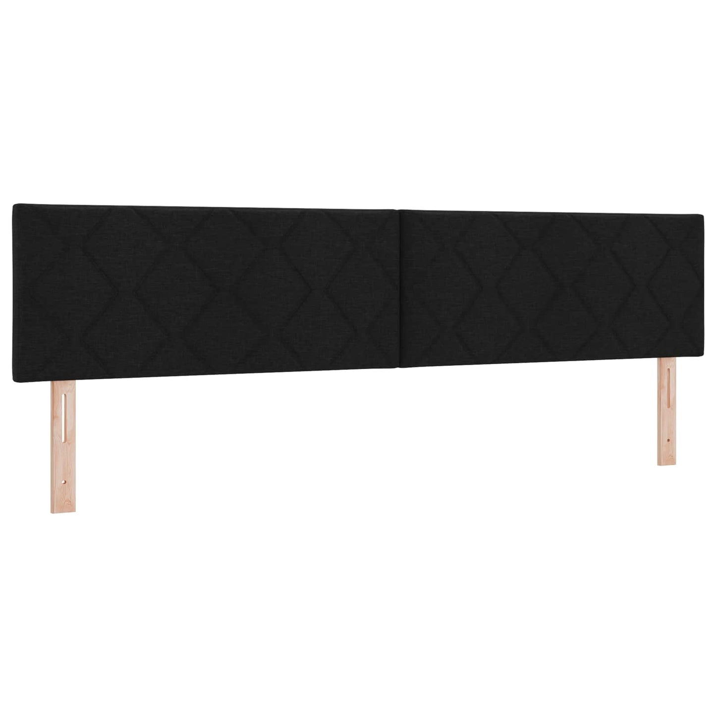 Postel Boxspring S Matrací S Čelo Černá 200 X 200 Cm Textil