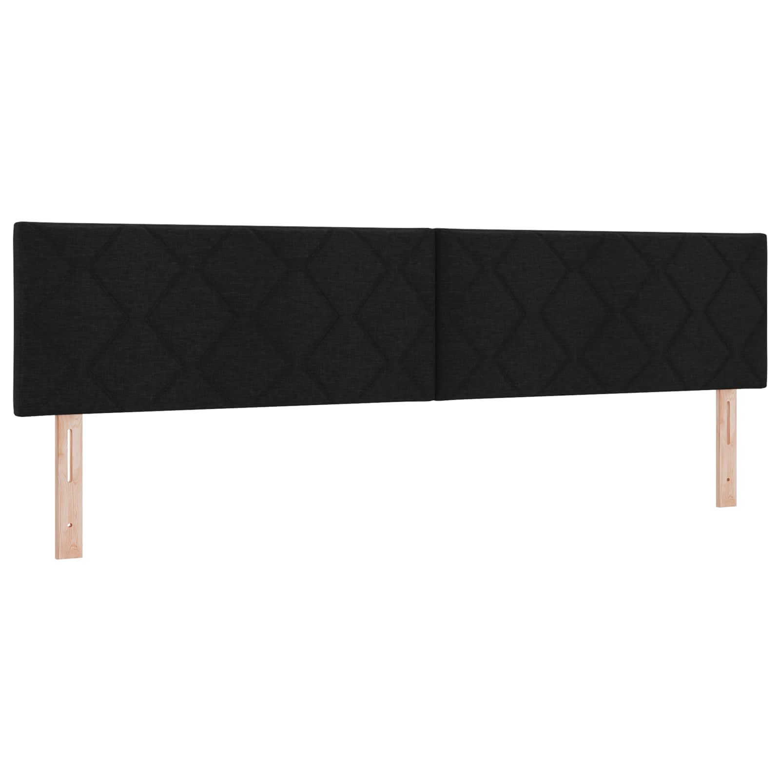 Postel Boxspring S Matrací S Čelo Černá 200 X 200 Cm Textil