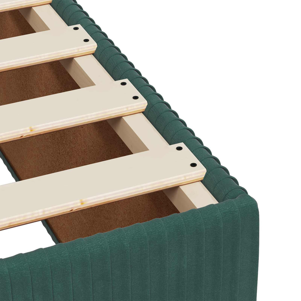 Postel Boxspring S Matrací Tmavě Zelená 80 X 200 Cm Samet