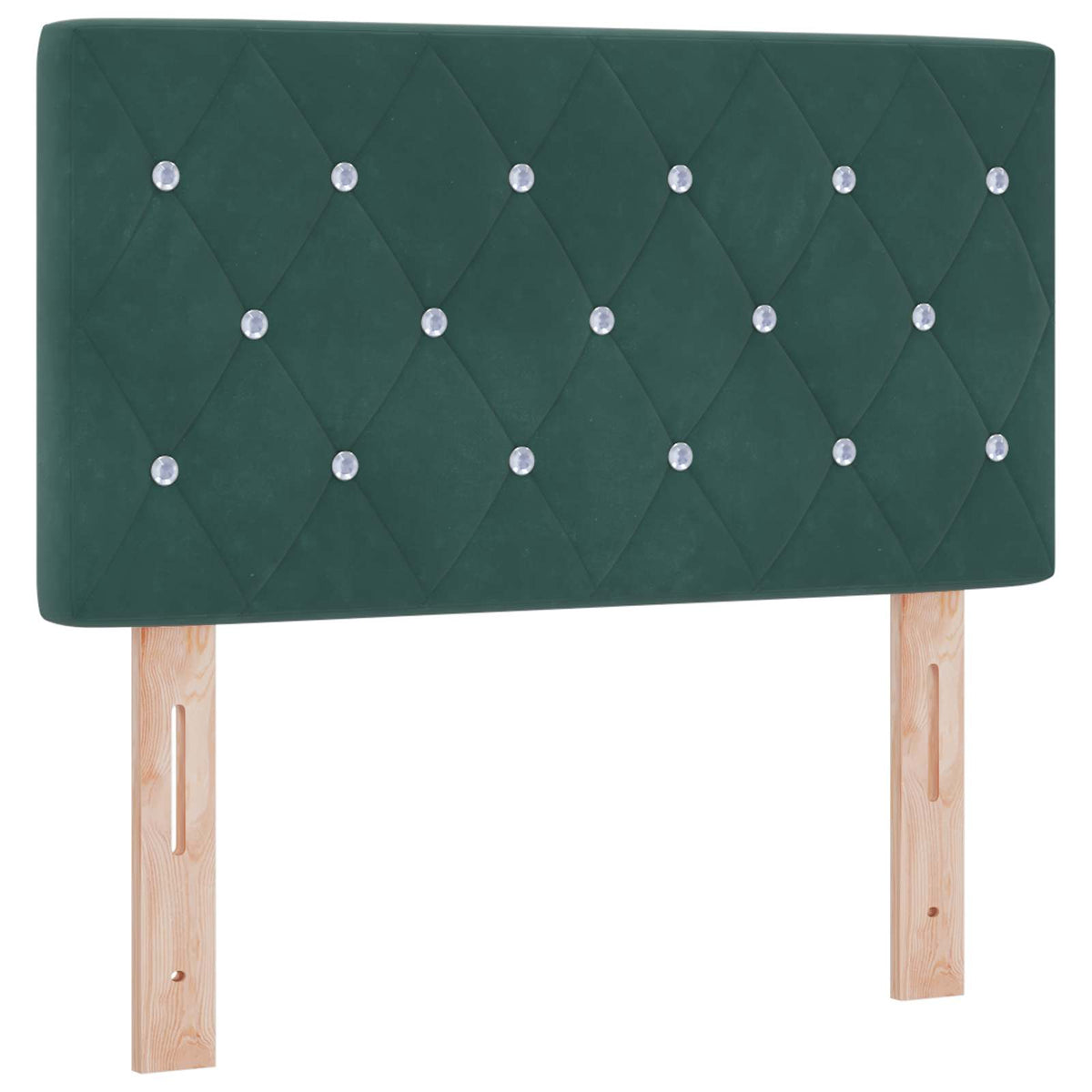Postel Boxspring S Matrací Tmavě Zelená 80 X 200 Cm Samet