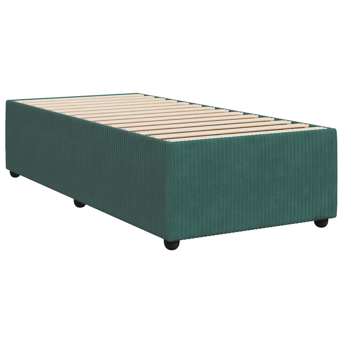 Postel Boxspring S Matrací Tmavě Zelená 80 X 200 Cm Samet