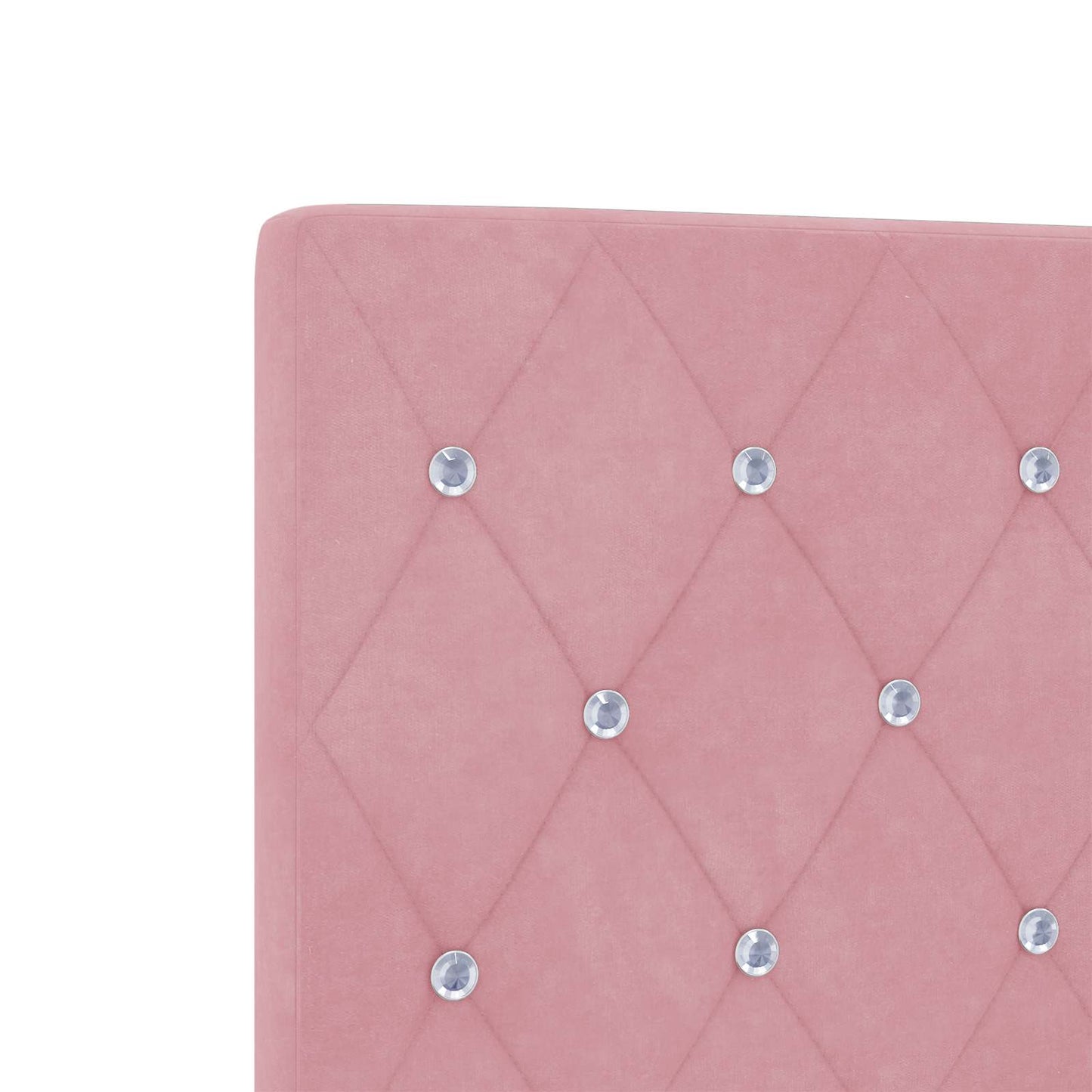 Postel Boxspring S Matrací S Čelo Růžová 80 X 200 Cm Samet