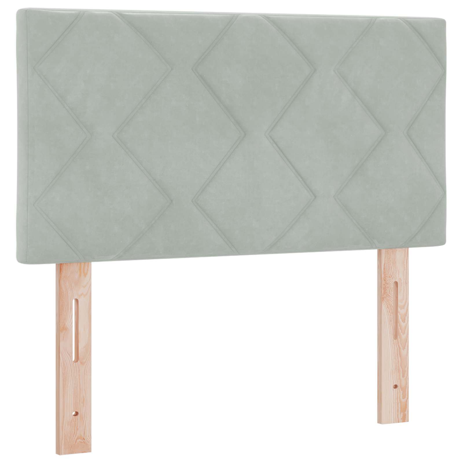 Postel Boxspring S Matrací S Čelo Světle Šedá 80 X 200 Cm Samet