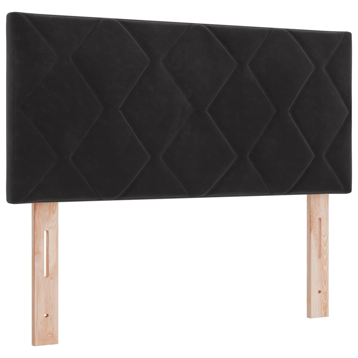 Postel Boxspring S Matrací S Čelo Černá 120 X 200 Cm Samet