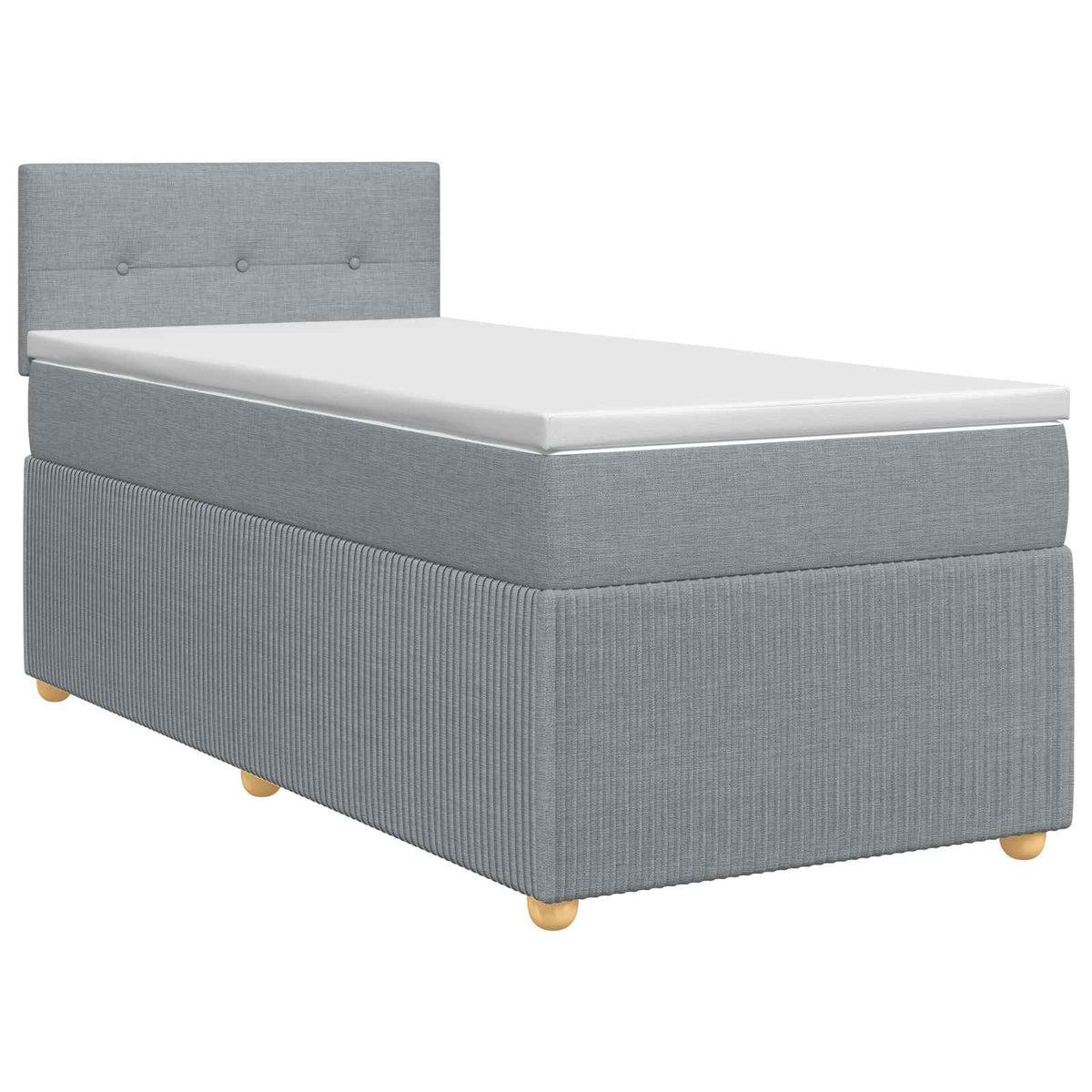 Postel Boxspring S Matrací 90 X 190 Cm Textil