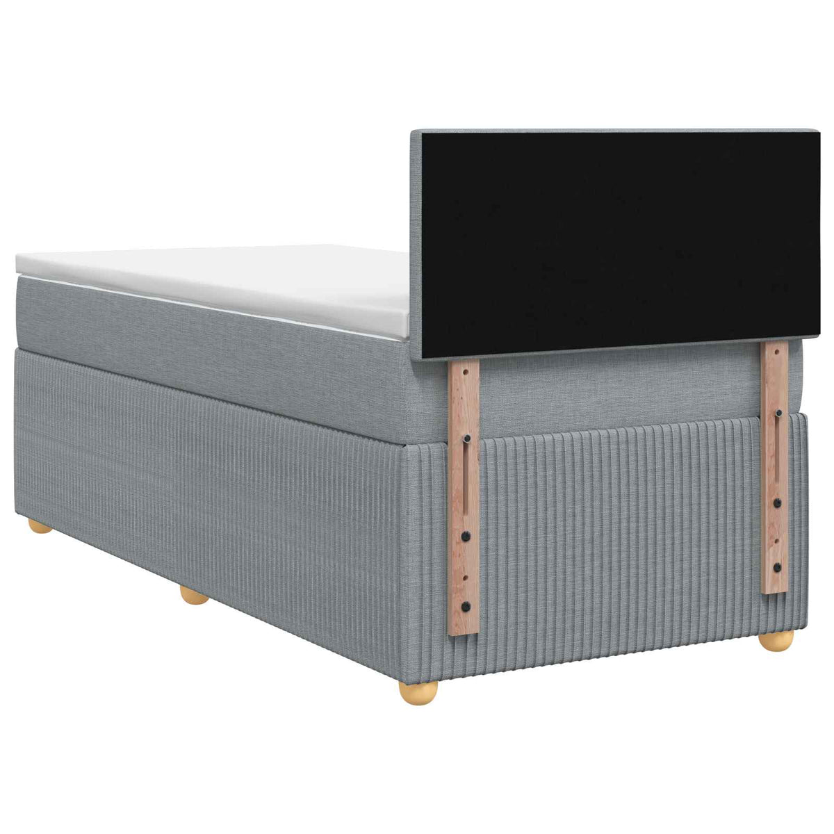 Postel Boxspring S Matrací 90 X 190 Cm Textil