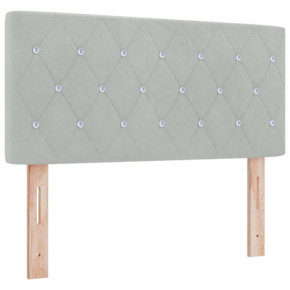 Postel Boxspring S Matrací S Čelo 90 X 190 Cm Samet