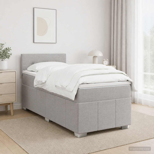 Box Spring Postel S Matrací A Led 90 X 190 Cm