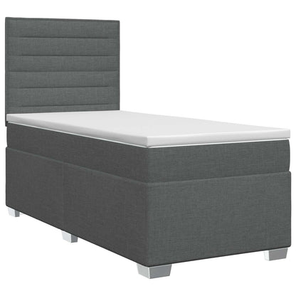 Postel Boxspring S Matrací S Čelo Textil