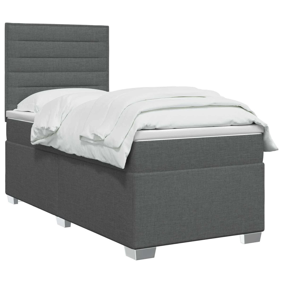 Postel Boxspring S Matrací S Čelo Textil