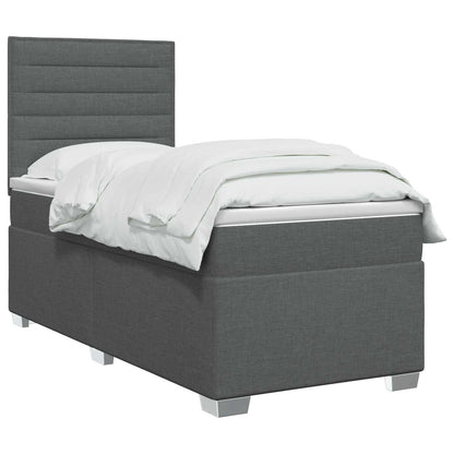 Postel Boxspring S Matrací S Čelo Textil