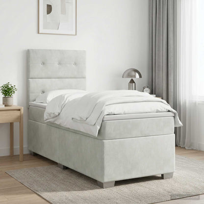 Postel Boxspring S Matrací S Čelo Samet