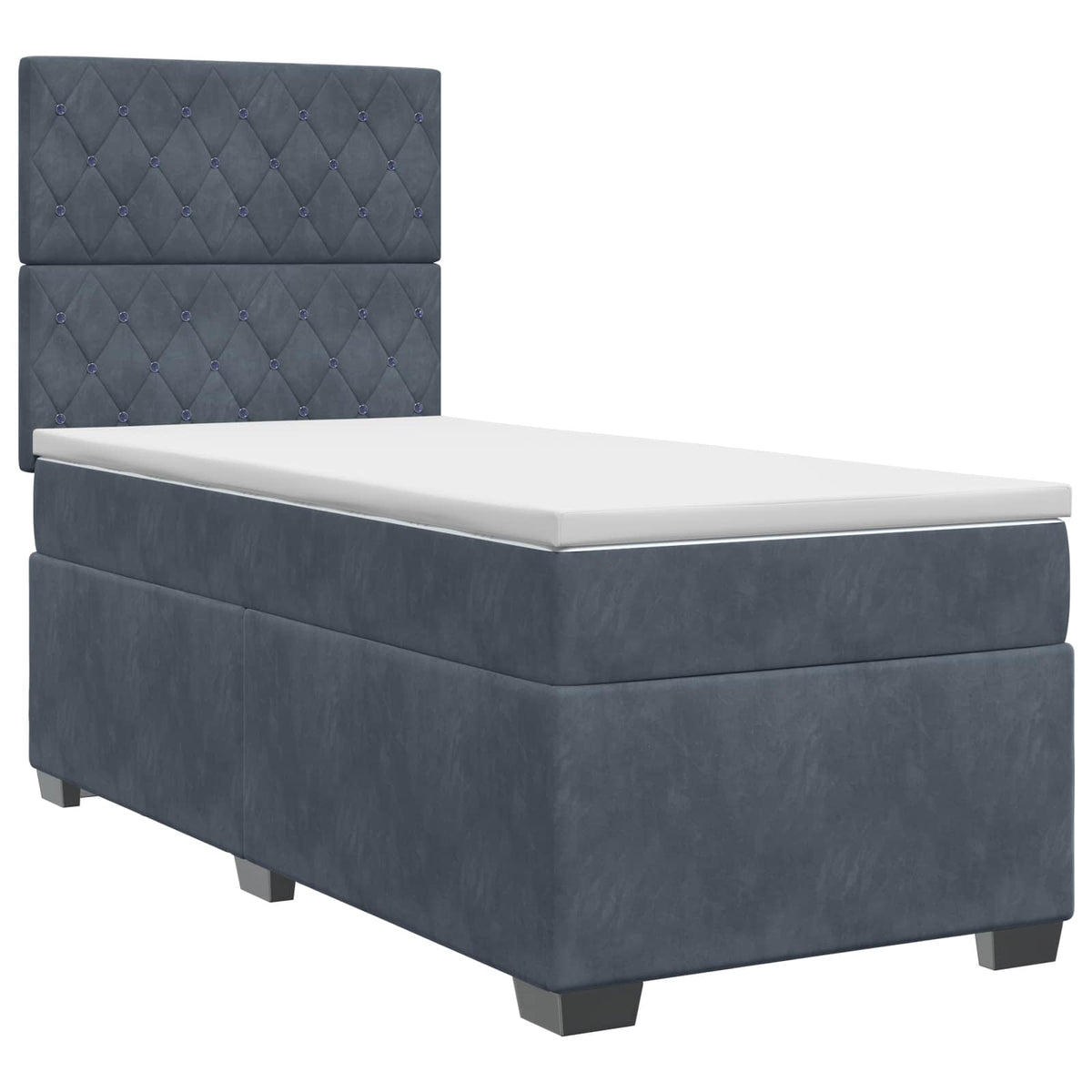 Postel Boxspring S Matrací S Čelo Samet