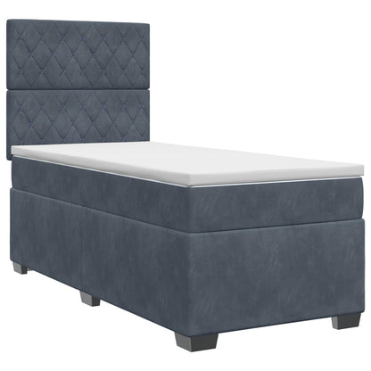 Postel Boxspring S Matrací S Čelo Samet
