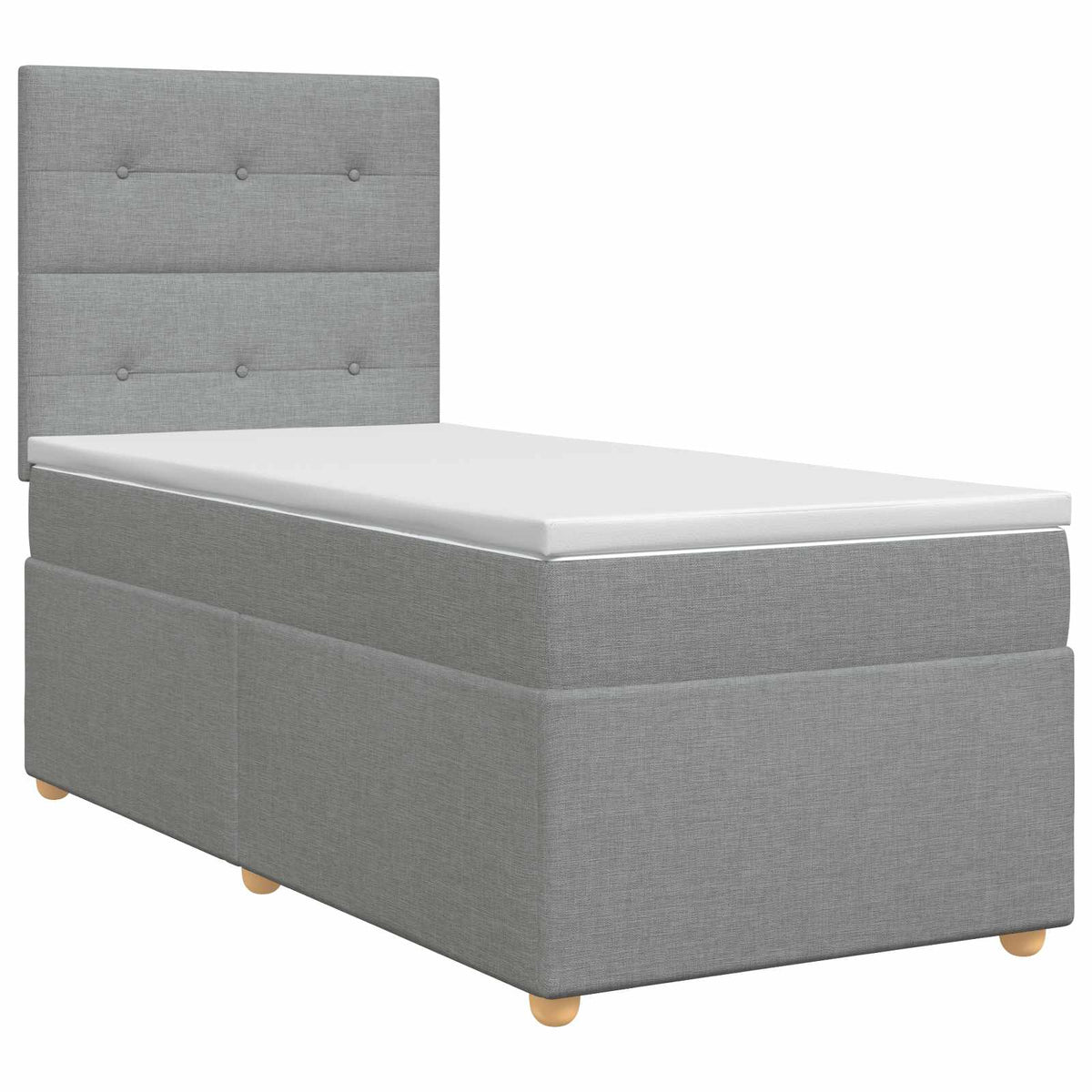 Postel Boxspring S Matrací S Čelo Textil