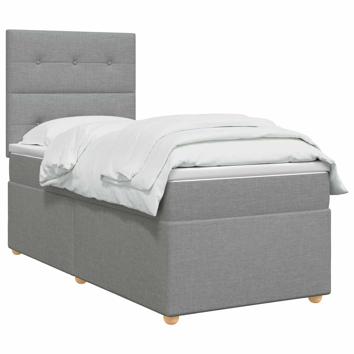 Postel Boxspring S Matrací S Čelo Textil