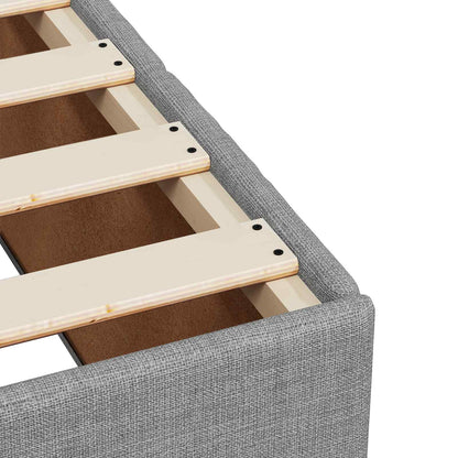 Postel Boxspring S Matrací S Čelo Jednoduchý Textil