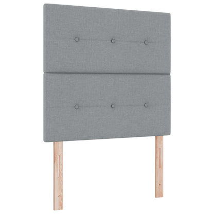 Postel Boxspring S Matrací S Čelo Jednoduchý Textil
