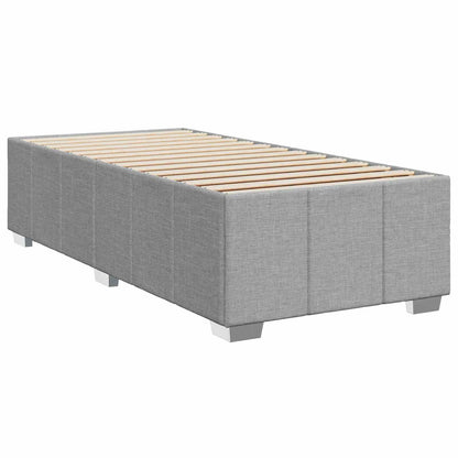 Postel Boxspring S Matrací S Čelo Jednoduchý Textil