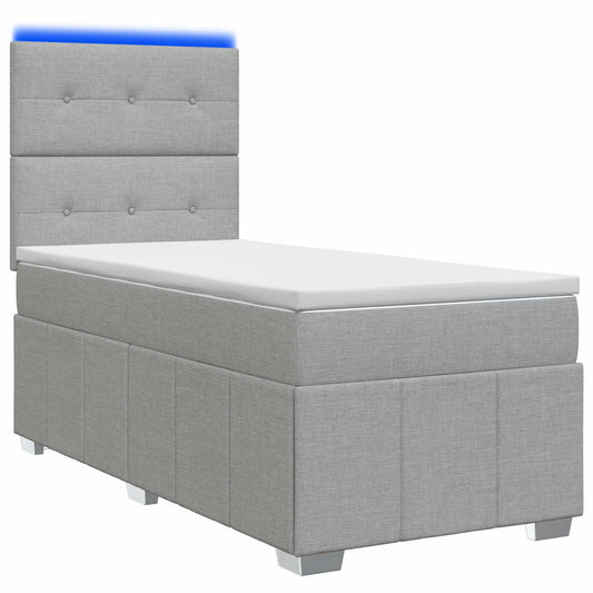 Led Rošt S Matrací S Led Pásky 90 X 190 Cm Textil