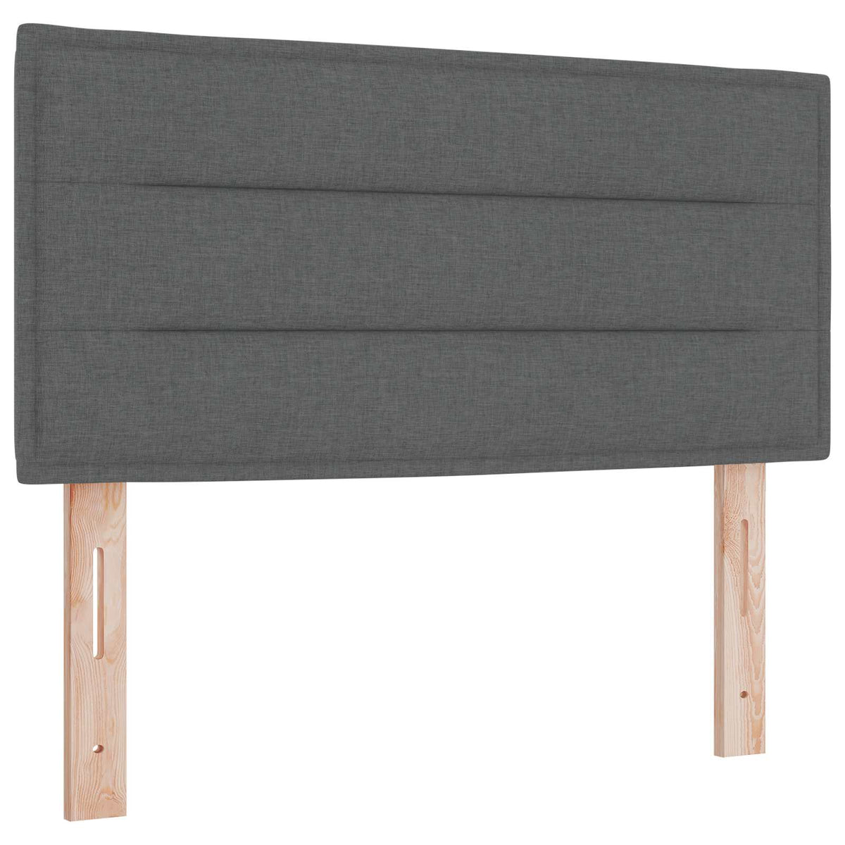 Polohovací Postel S Matrací Tmavě Šedá 90 X 190 Cm Textil