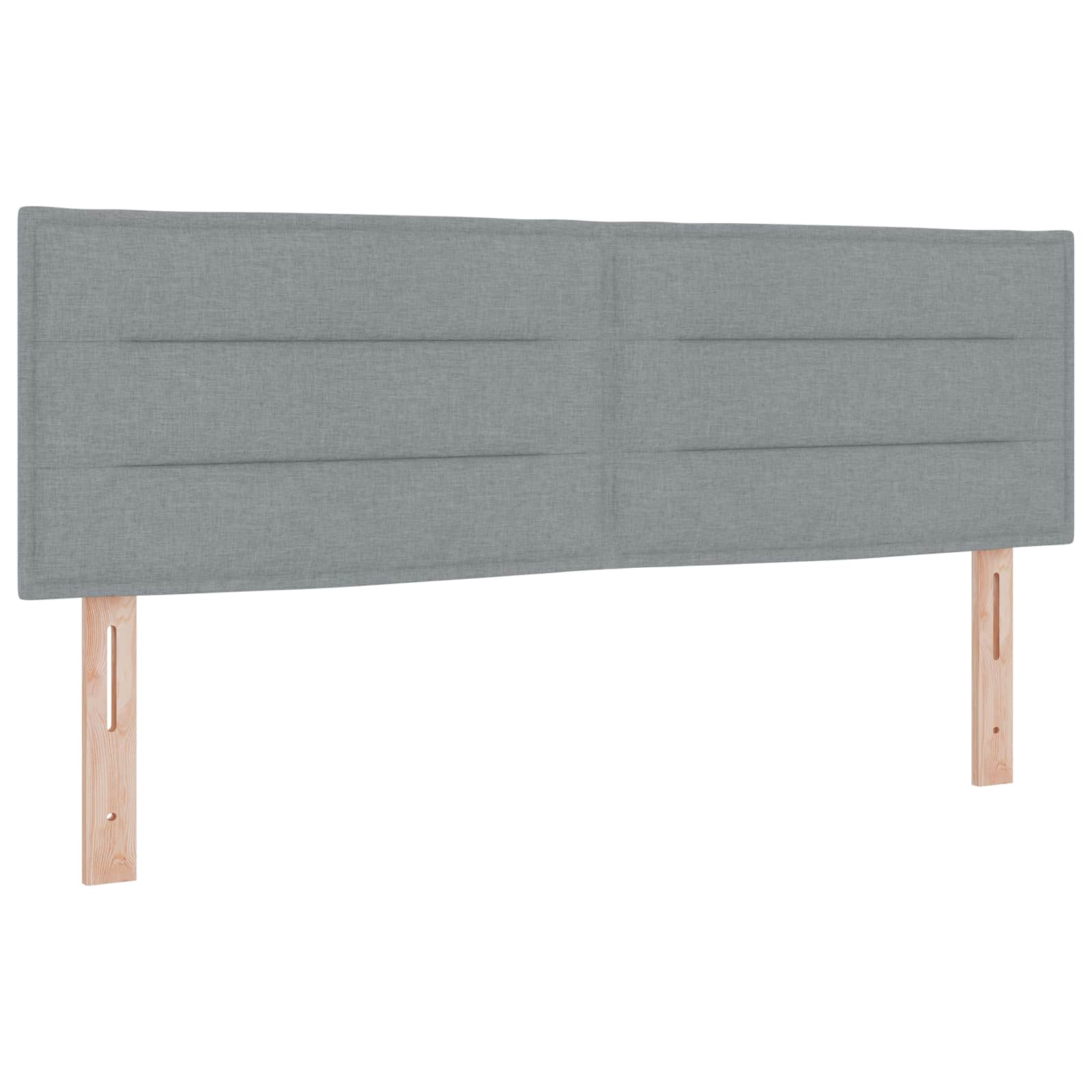 Polohovací Postel S Matrací Světle Šedá 140 X 190 Cm Textil