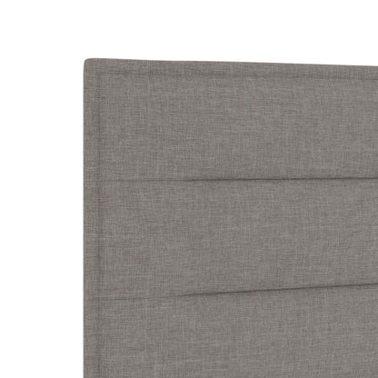 Polohovací Postel S Matrací S Čelo Taupe 140 X 190 Cm Textil